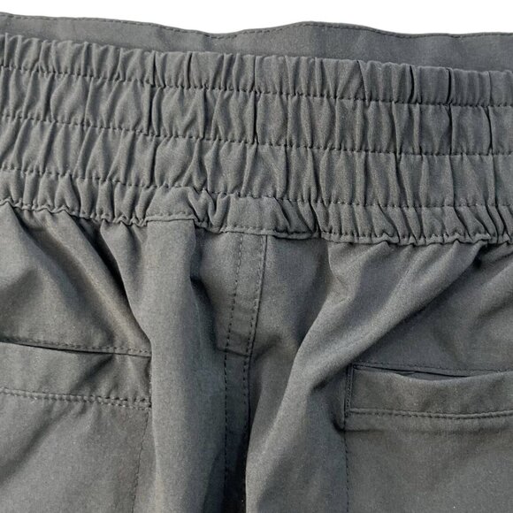 Athleta Womens Athletic Shorts Black Pockets Draw String Workout Gym Size 16T - Picture 6 of 9